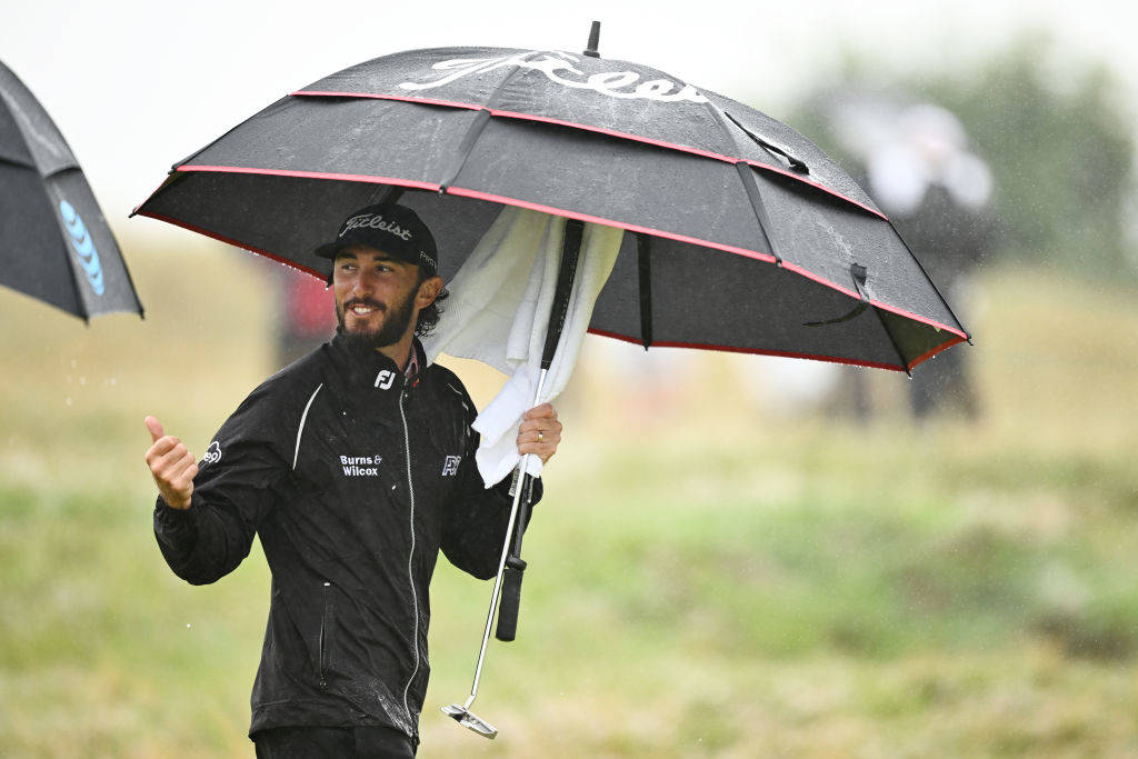 Max Homa smiles on the final day of The 151st Open